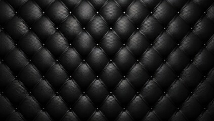 Black quilted leather texture