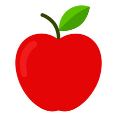 red apple vector illustration