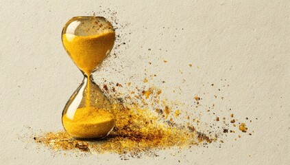 Hourglass with Disintegrating Sand