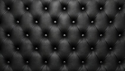 Black leather upholstery