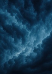 Dramatic dark stormy clouds.