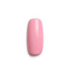 Lovely polished pastel pink fingernail sample for nail art inspiration and design