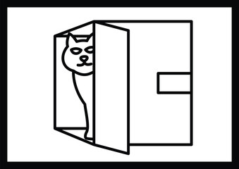 cat sketch pictures for kids coloring pages