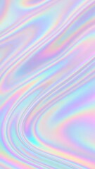 Obraz premium Iridescent pastel abstract waves