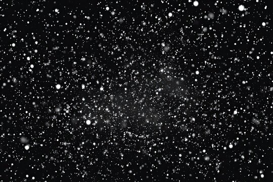A blizzard of tiny white dots on black