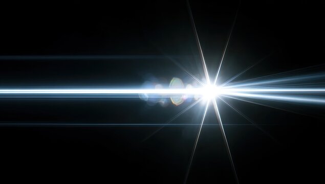 Abstract light burst on black background (1)