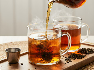 "Steaming Tea Infusion"