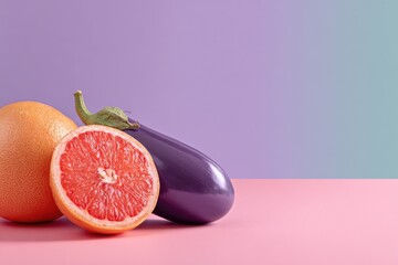 Vibrant fruit and vegetable still life