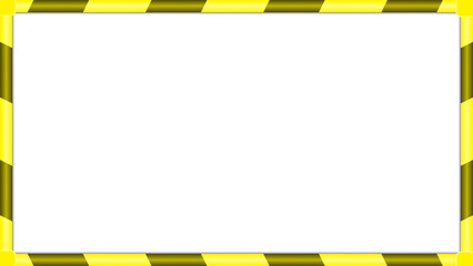ストライプのフレームデザイン：黄