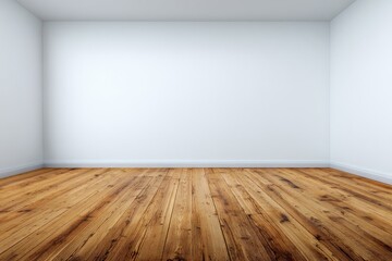 Empty room with wooden floor