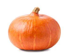 fresh ripe pumpkin isolated on white