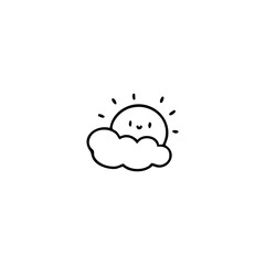 Blue outline icon of vintage gas lantern or oil lamp