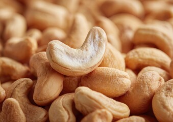 Close-up of cashew nuts
