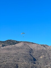 paragliding in the mountains
