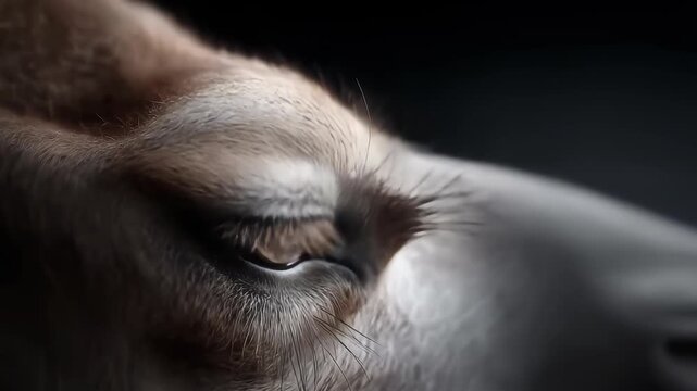 Sparkling Starlight in a Camel's Eye, Symbolizing Hope and Guidance