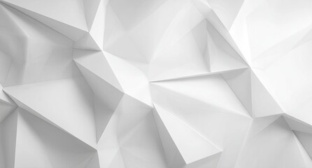 Abstract geometric pattern of white triangles
