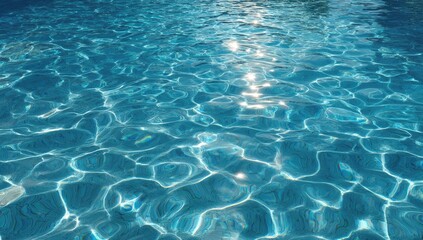 Obraz premium Rippled, sunlit pool water