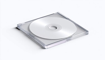 Blank CD in a clear plastic case
