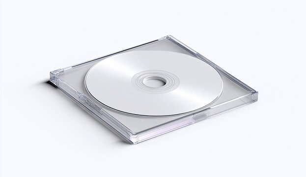Blank CD in a clear plastic case