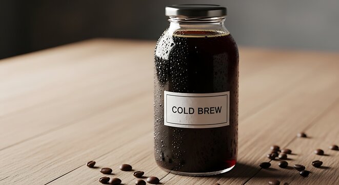 Cold Brew Coffee Bottle. (1)