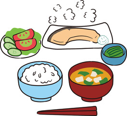 日本の朝ごはん