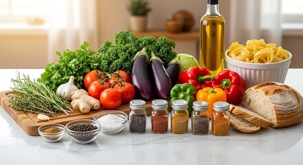 Fresh Food Ingredients for Healthy Cooking.