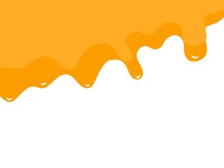 Wavy cheese background. Yellow cheese drops. Wavy background concept. Melted cheese background.