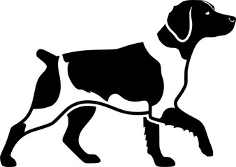 Brittany spaniel silhouette, Brittany dog clipart, Brittany dog, Dog silhouettes, Brittany dog icon.