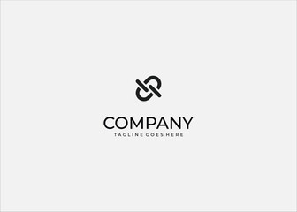 Minimalist chain link icon, abstract interlocking connection symbol, bold black geometric design, modern vector illustration for network, unity, or hyperlink concept.