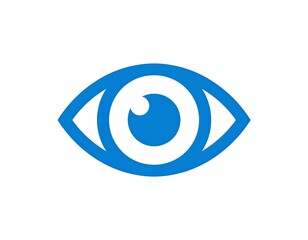 Simple blue eye icon