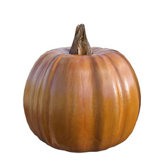 A simple pumpkin on a transparent background.