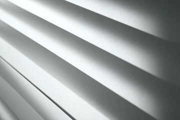 Close-up of light and shadow on pleated blinds