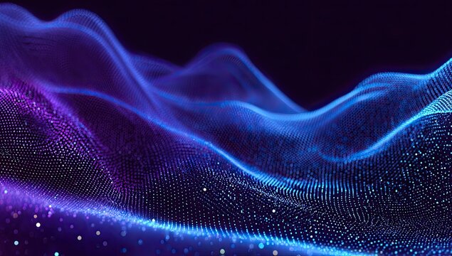 Abstract digital wave pattern (1) - Powered by Adobe