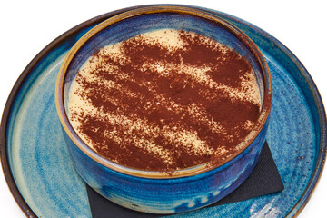 Classic Italian Tiramisu Dessert with Cocoa and Mascarpone