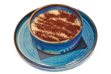 Classic Italian Tiramisu Dessert with Cocoa and Mascarpone