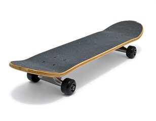 Skateboard on white background