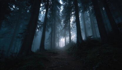 Misty forest path (2)