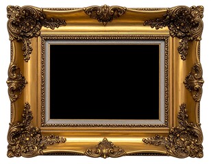 Ornate gold picture frame (1)