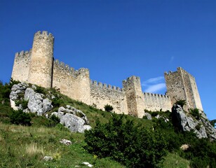 Obraz premium Ancient stone castle on a hilltop
