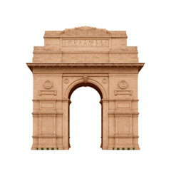 Obraz premium India Gate architectural monument showcasing impressive structure against a dark background