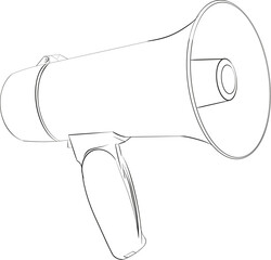 Handheld Megaphone Loudspeaker for Public Announcements