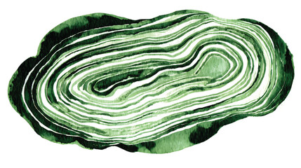 A vibrant green watercolor splash with varying shades and textures