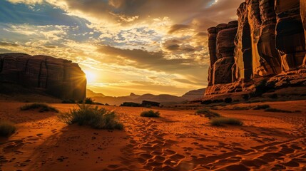 Colorful Sky Landscapes: Morning Sunrise Clouds, Evening Dusk Hills & Red/Orange Sunset Desert Beauty