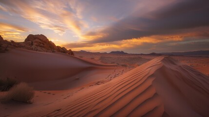 Colorful Sky Landscapes: Morning Sunrise Clouds, Evening Dusk Hills & Red/Orange Sunset Desert Beauty
