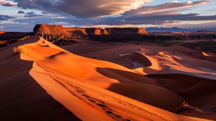 Colorful Sky Landscapes: Morning Sunrise Clouds, Evening Dusk Hills & Red/Orange Sunset Desert Beauty