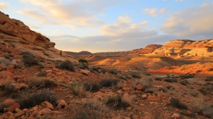 Colorful Sky Landscapes: Morning Sunrise Clouds, Evening Dusk Hills & Red/Orange Sunset Desert Beauty