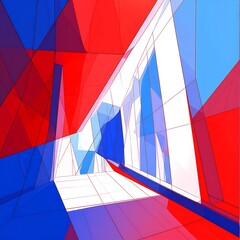 Fototapeta premium Abstract architectural interior