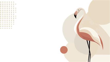 Abstract flamingo illustration