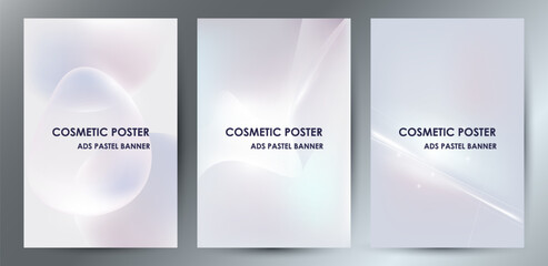 Fototapeta premium Soft Pastel Abstract Backgrounds for Cosmetic Ads