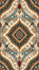 Intricate, symmetrical pattern design